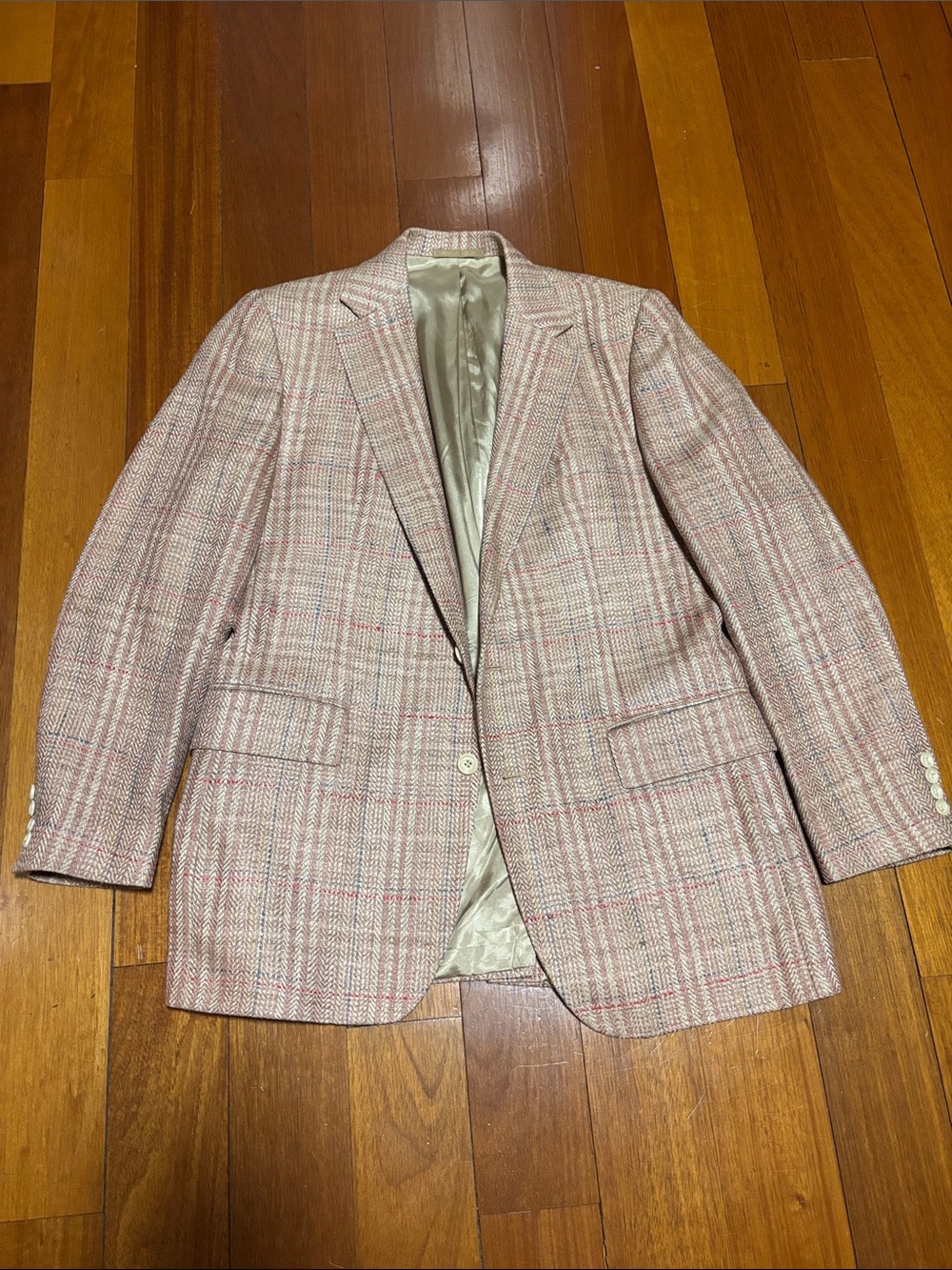 Vintage Stanley blacker for Lord and Taylor, linen and silk jacket